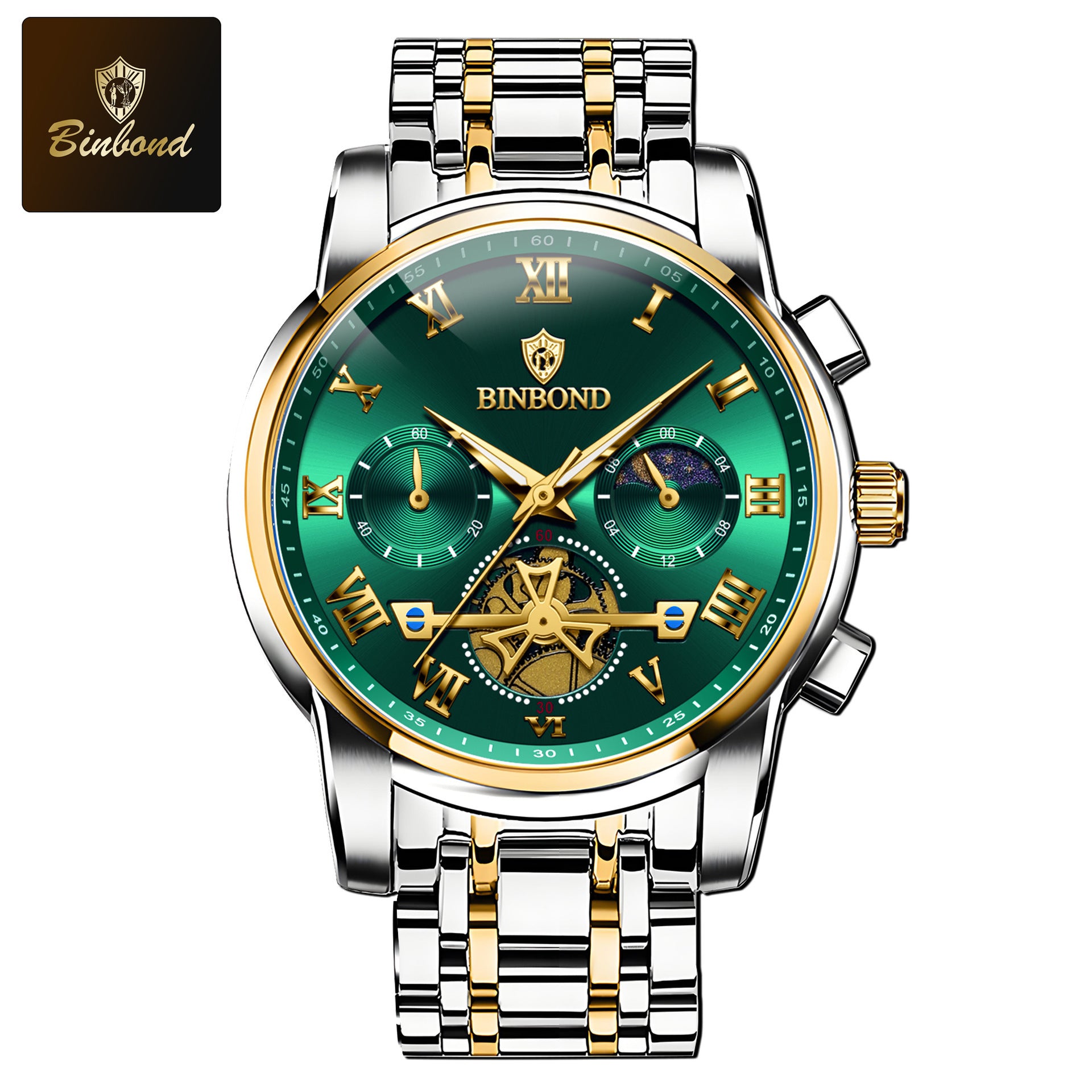 Mens Watches Waterproof Stainless Steel Adjustable Bracelet Watch Quartz Analog Watch for Men Fashion Business Classic Mens's Wrist watch's Casual Watches