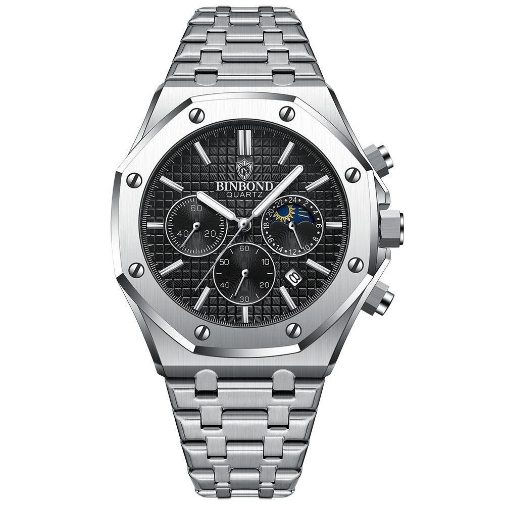 Mechanical Mens Watches Fashion Automatic Male Clock Blue Stainless Steel Waterproof Business Skeleton Watch…