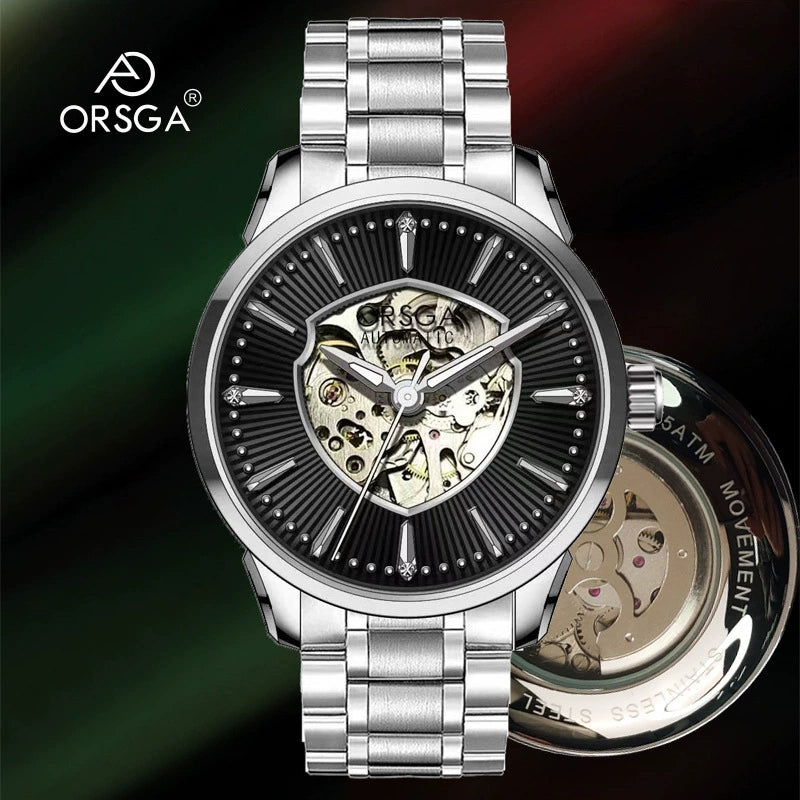 Mens Watches Waterproof Stainless Steel Adjustable Bracelet Watch Quartz Analog Watch for Men Fashion Business Classic Mens's Wrist watch's Casual Watches