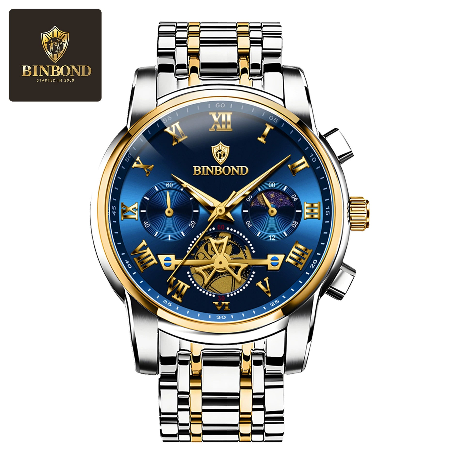 Mens Watches Waterproof Stainless Steel Adjustable Bracelet Watch Quartz Analog Watch for Men Fashion Business Classic Mens's Wrist watch's Casual Watches