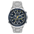 Men's Eco-Drive Sport Luxury World Chronograph Atomic Time Keeping Watch
