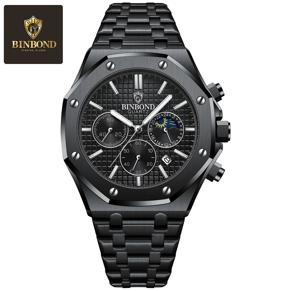 Mechanical Mens Watches Fashion Automatic Male Clock Blue Stainless Steel Waterproof Business Skeleton Watch…